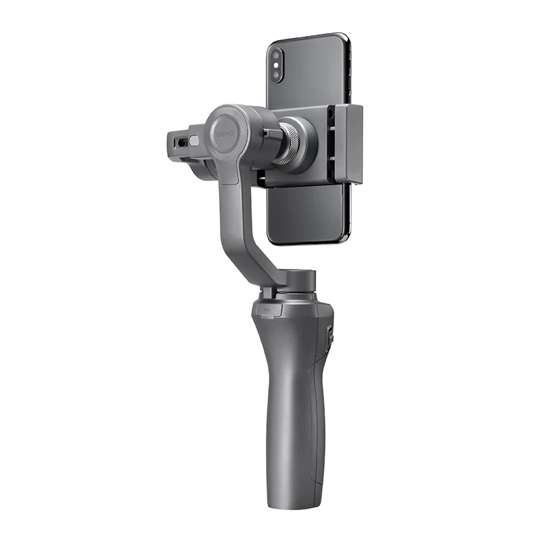 DJI Osmo Mobile 2 стабилизатор 3-осевой портативный монопод с шарнирным замком для смартфона Gopro Камера телефоны iPhone Xs 8(плавное воспроизведение видео/зум Управление