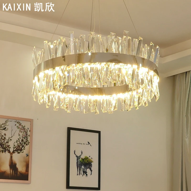 Роскошная Современная хрустальная люстра в итальянском металлическом стиле