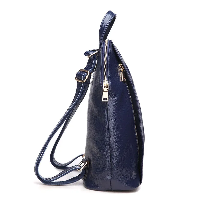 Женский рюкзак из натуральной кожи повседневный крокодиловой с объемным