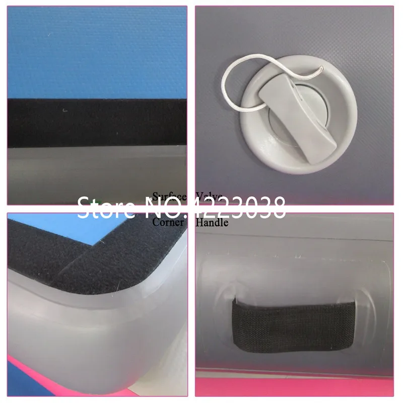 Цена 20ft * 3.3ft надувные тренажерный зал коврики воздуха пола акробатика трек гимнастический мат для чирлидинга Trick Pad для тхэквондо тренажерный за...