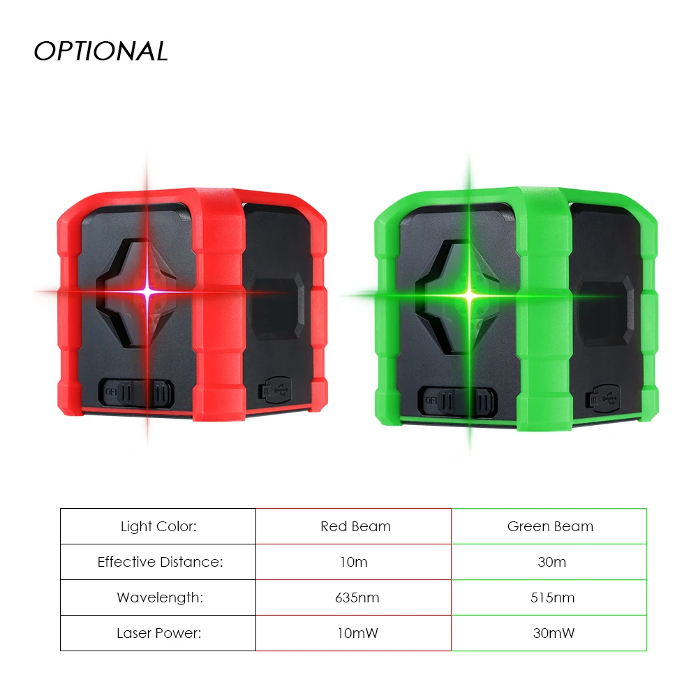Профессиональный миниатюрный лазерный уровень с 2 линиями нивелир пересечением