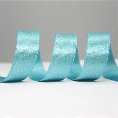 340 turquoise 16 мм полиэстер сплошной цвет атласная лента двухсторонняя блестящая золотая шелковая лента для украшения 20 ярдов - Цвет: 340 turquoise