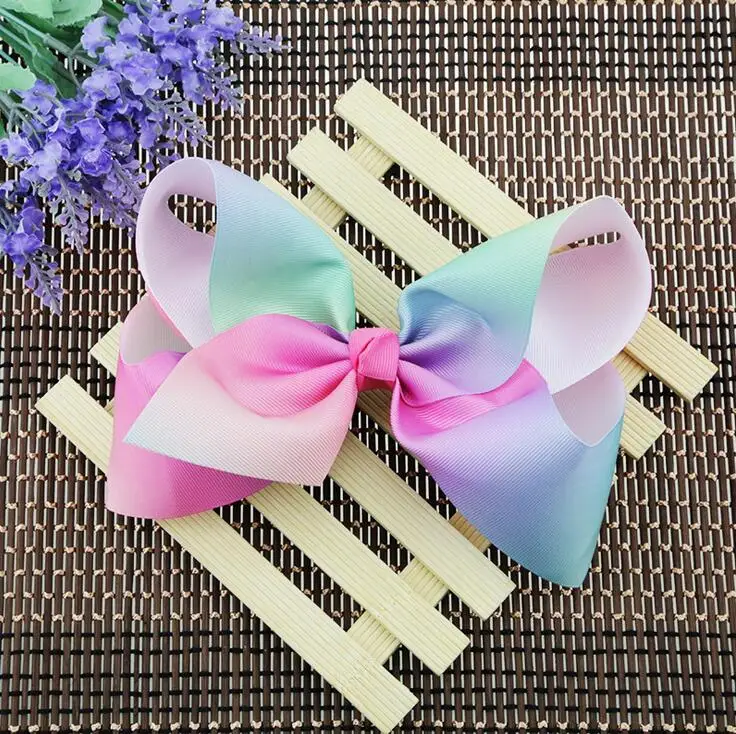 60 шт DHL Бесплатная доставка 8 дюймов Jojo Hairbow Ombre аксессуар лента для волос|ribbon hair