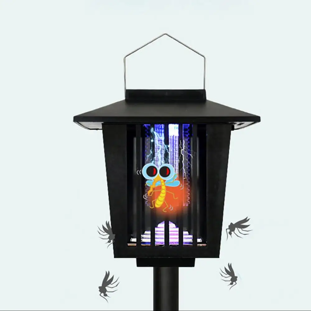 Солнечная Москитная лампа убийца 3 светодиодная уличная свет москитный убей