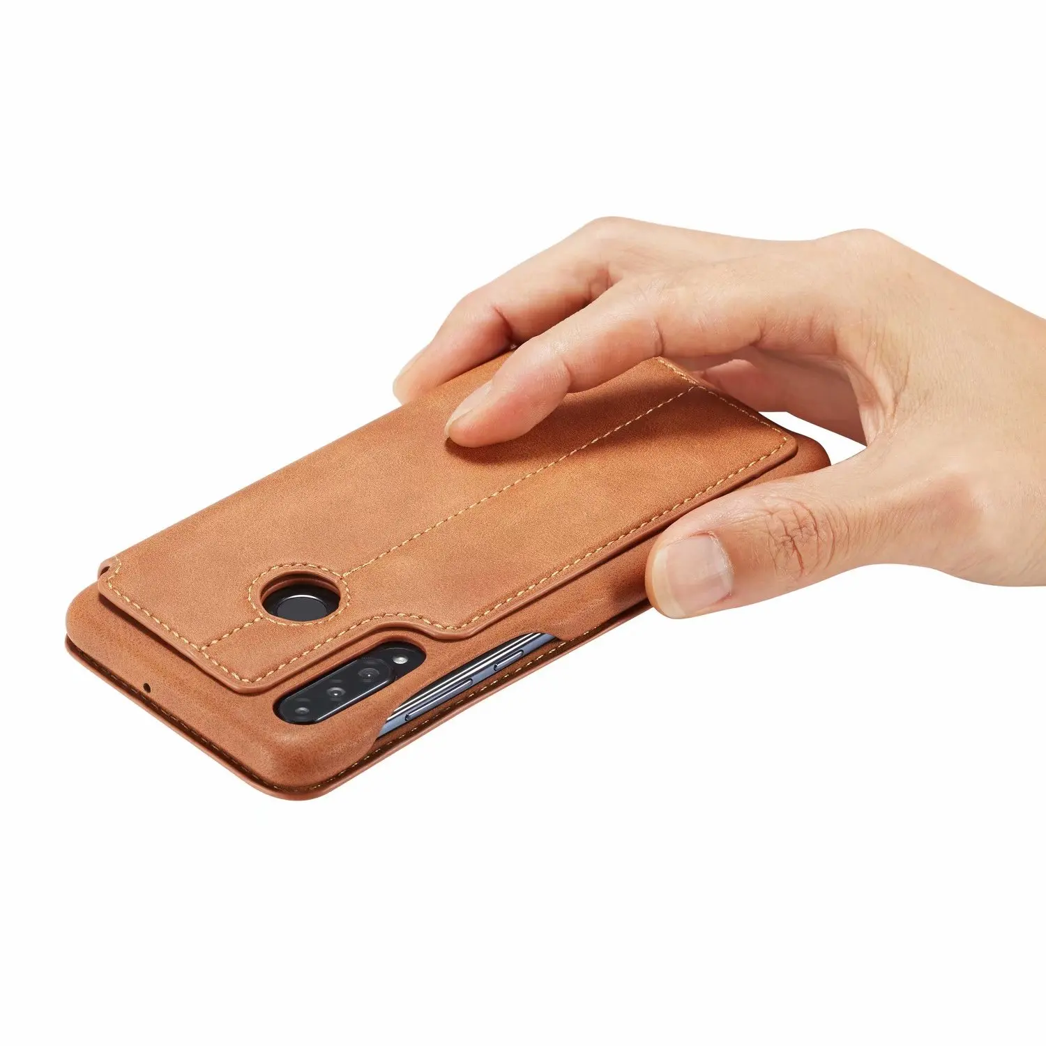 Чехол подставка для Huawei P30 Lite Роскошный кошелек кожаный магнитный флип чехол Nova 4e