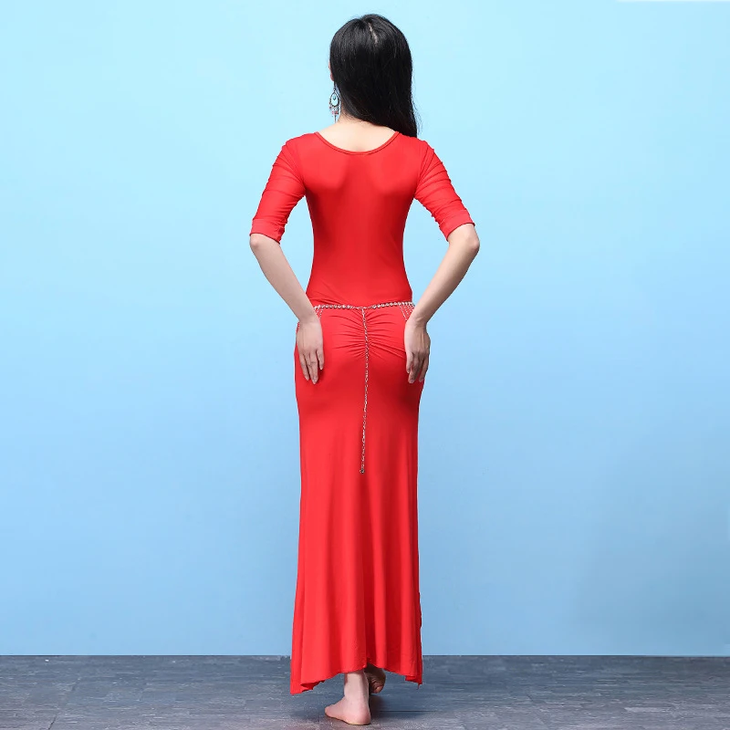 2018 Новая женская Одежда для танцев одежда танца живота Модальные наряды цельные