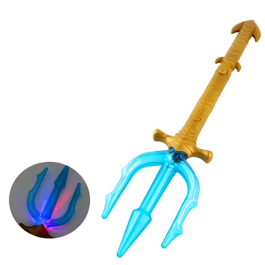 Weapons Аниме «Аквамен» реквизит для косплея Arthur Curry/Orin Kids illuminate Trident plastic weapons косплэй аксессуары Новинка - Цвет: Weapons