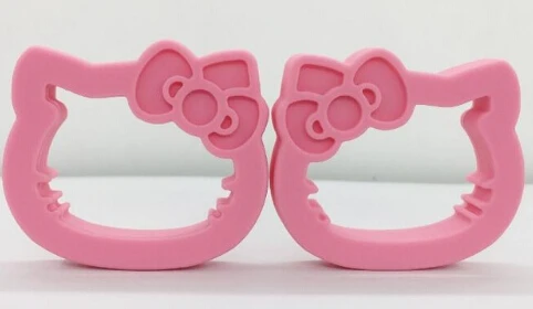 Розовый 50 мм силиконовый Прорезыватель Большой hello kitty подвесной Прорезыватель для зубов-Chewable, BPA-free, пищевой мини Силиконовый Прорезыватель - Цвет: Розовый