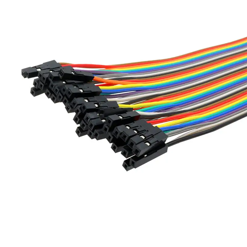 Glyino 40Pin 20 см 2 54 мм ряд Мама гнездо (F F) Dupont макетная плата перемычка для Arduino|wire cable