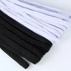Тонкая швейная эластичная лента, широкая белая или черная, высокоэластичная плоская резинка, лента на талию, тонкий пояс, швейный аксессуар для одежды