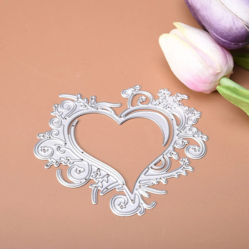 Кружевное платье с вырезом сердечком Форма металлический Скрапбукинг Тиснение