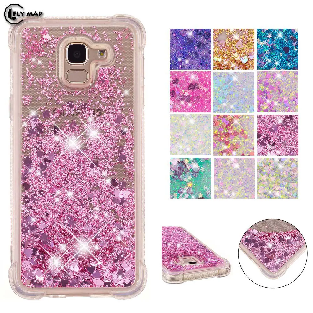 Quicksand Cover for Samsung Galaxy J6 2018 J600 Dynamic Liquid Phone Case SM J600FN J600F/DS SM-J600F/DS 6 j J62018 |