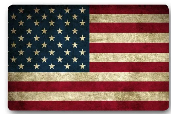 CHARMHOME пользовательские двери коврик покрытие Винтаж американский флаг