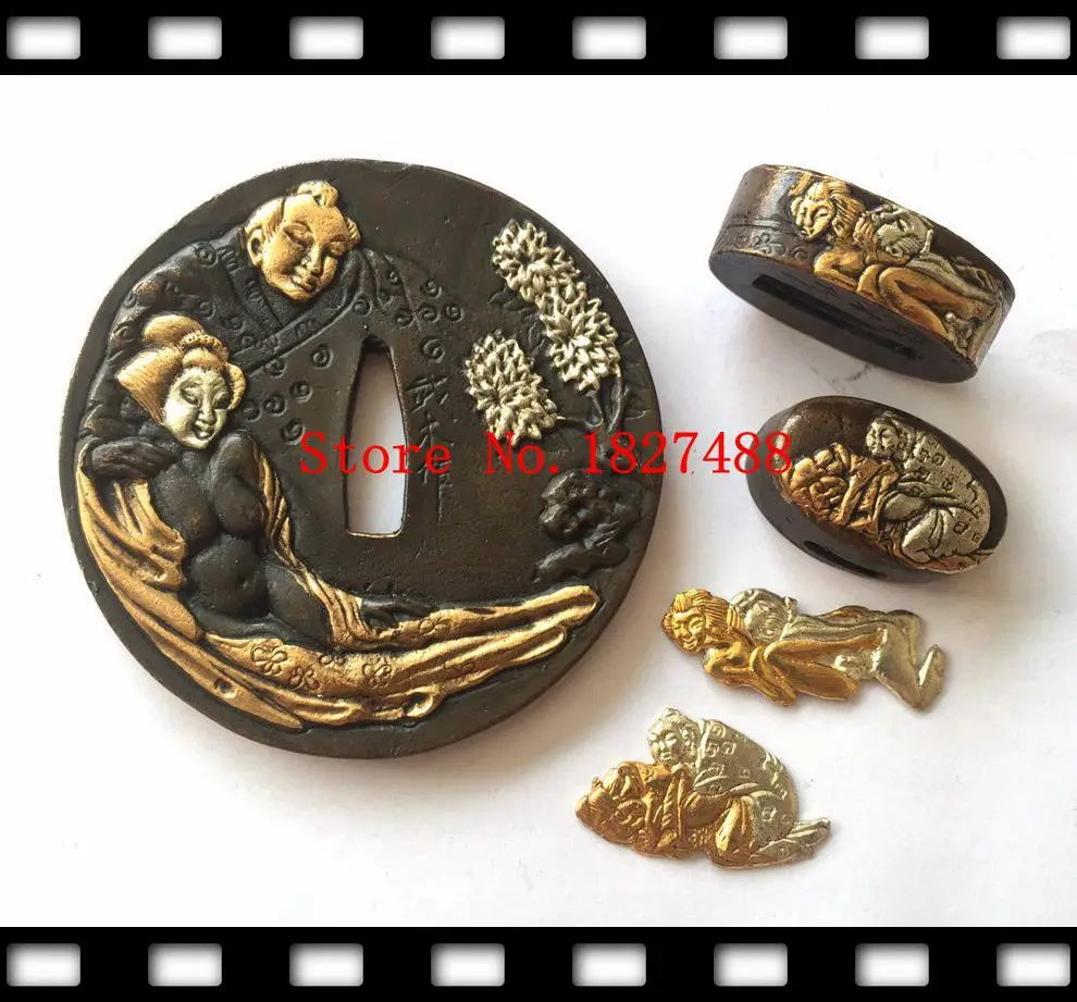 Набор медный меч Tsuba с дизайном орла подходит для японского самурайского катаны