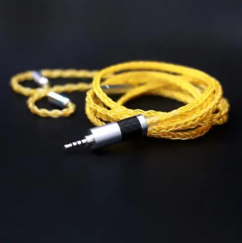 MMCX 2.5 Новые 8 Core посеребренный кабель 2,5/3,5/4,4 мм балансный кабель с MMCX/2pin разъем для LZ A5 HQ5 HQ6 kz zs10 ZS6 СЖД - Цвет: MMCX 2.5