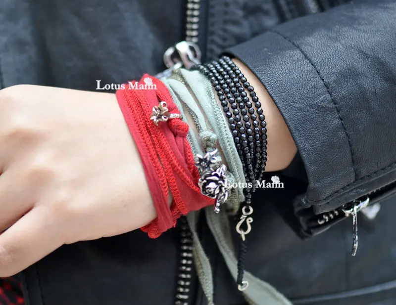 Лотос Манн золотой кулон в форме лилии длинный ручной ремешок счастливый