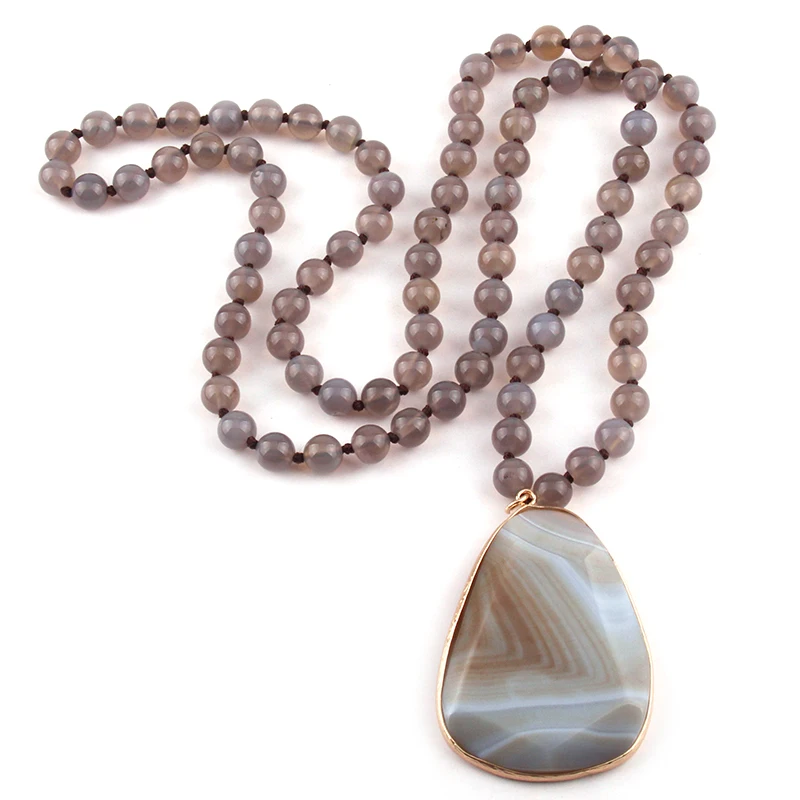 MOODPC модные богемные этнические ювелирные изделия из натурального камня длинные