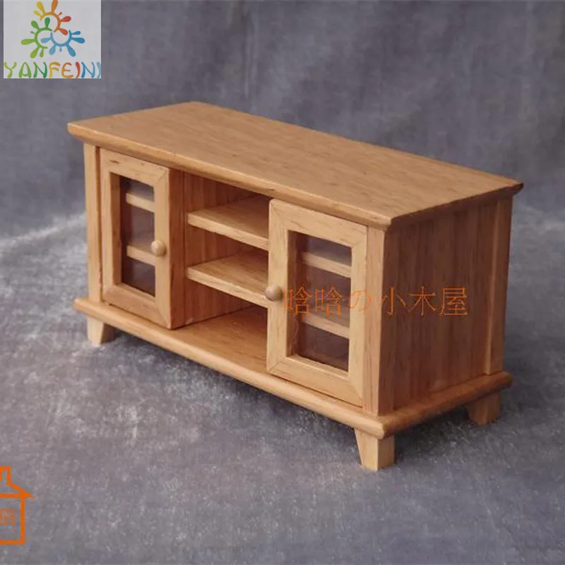 1:12 Кукольный домик diy кабина мини Мебель Модель сцена двухсторонний шкаф для