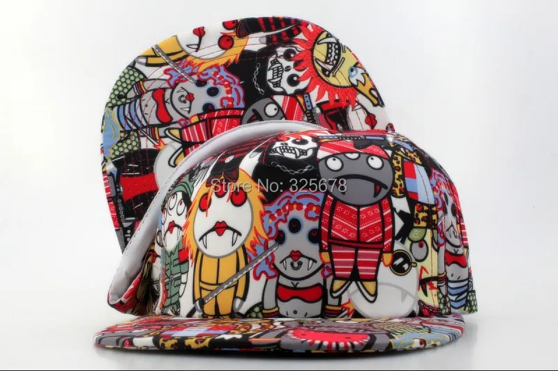 1pc/lot 2014 Hot Sale Set Unisex Cartoon BBOY Snapback Hip Hop Cap Baseball Skateboard Hat BQ8546 | Аксессуары для одежды