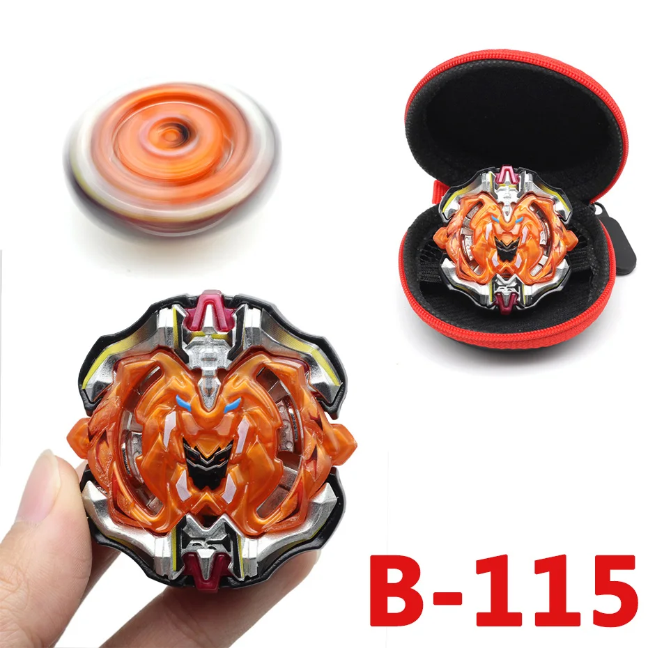 B-115 Золотое издание Toupie Bey Bay Burst игрушка B-122 без пускового устройства и коробки с металлическим сплавом вращается на верхней части арены лезвие детская игрушка - Цвет: B-115