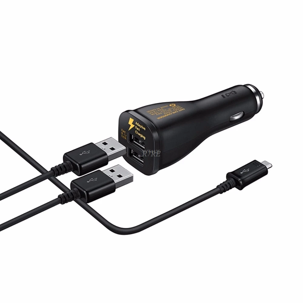 Новинка 5V/9V зарядное устройство для автомобиля с двумя портами USB зарядного