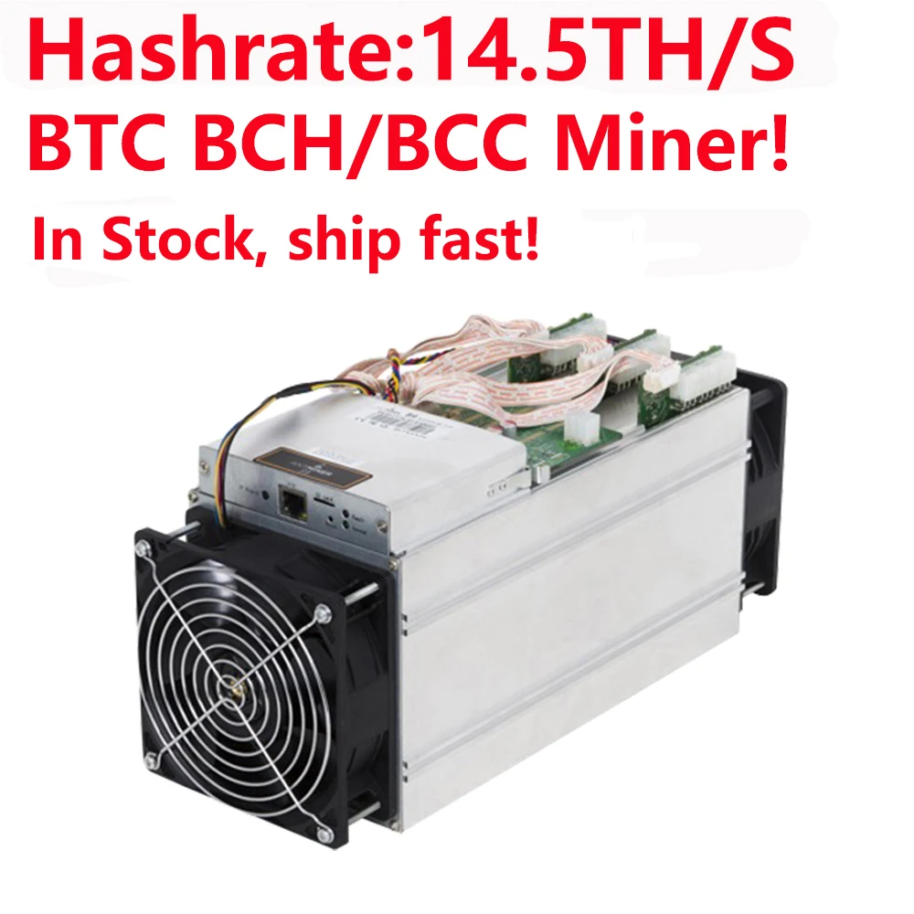 В наличии быстрая доставка! Bitmain Antminer S9j 14.5T Майнер биткоинов 14.5TH/S Asic Miner 16nm Btc без