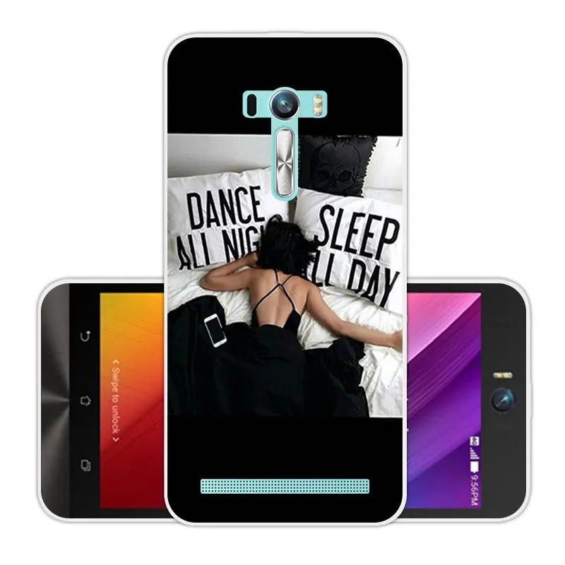 Силиконовый чехол для Asus Zenfone Selfie ZD551KL мягкий ТПУ телефона 5 дюйма чехлы Scenic Eagle