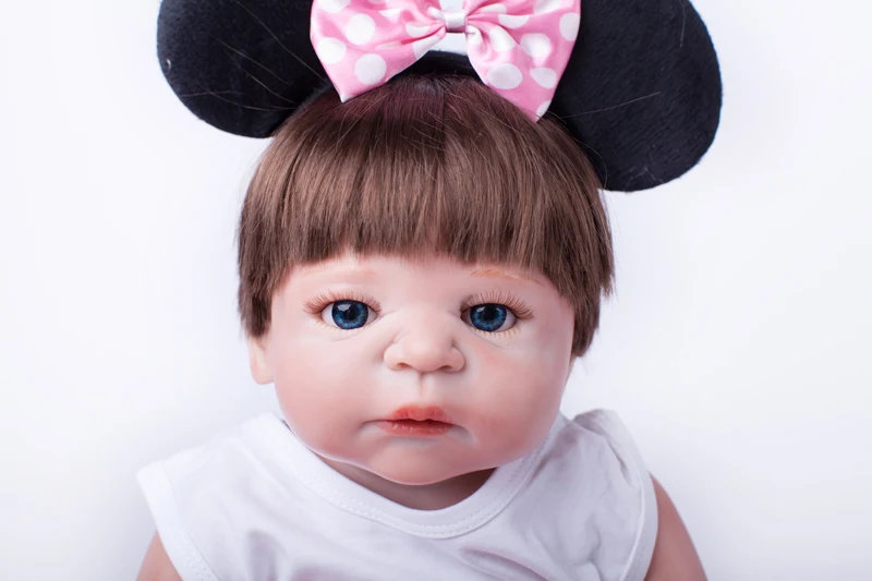 Полноразмерная силиконовая кукла реборн 55 см игрушки игровой домик игрушка для