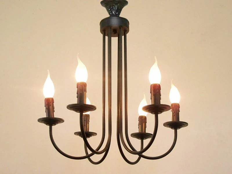 Креативные черные железные светильники с 3 5 6 головками светильник винтажные