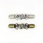 Зажим для кардигана, стразы с опалами