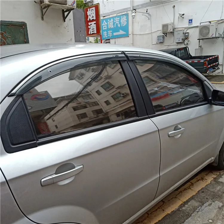 Пластиковый козырек для окон Chevrolet AVEO защита от солнца дождя 4 шт./компл. 2011/13/14/16/17