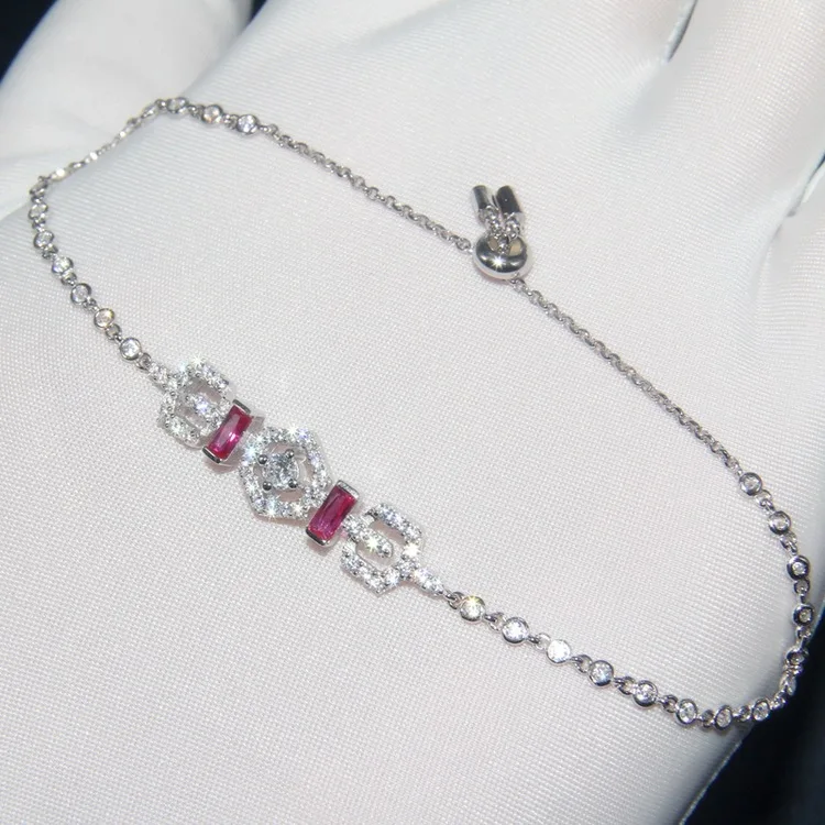 Женский браслет из серебра 925 пробы с фианитом | Украшения и аксессуары