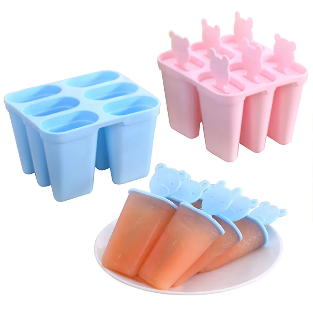 2019 новый красочный медведь с крышкой лоток для льда DIY креативное мороженое