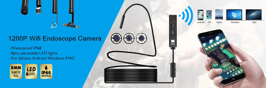 FUERS 1 м/3 м/5 м/7 м/10 м TYPE-C 5,5 мм эндоскоп камера USB Android эндоскоп Водонепроницаемый Бороскоп Инспекционная камера