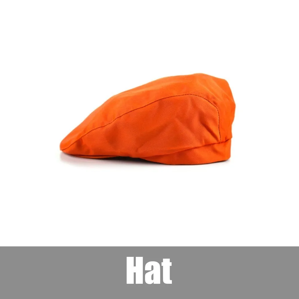 Orange Hat Фартук для шеф-повара с v-образным вырезом, униформа официантки, отель, ресторан, кофейня, булочная, обслуживание общественного питания, Кухонный Фартук для уборки - Цвет: Orange Hat