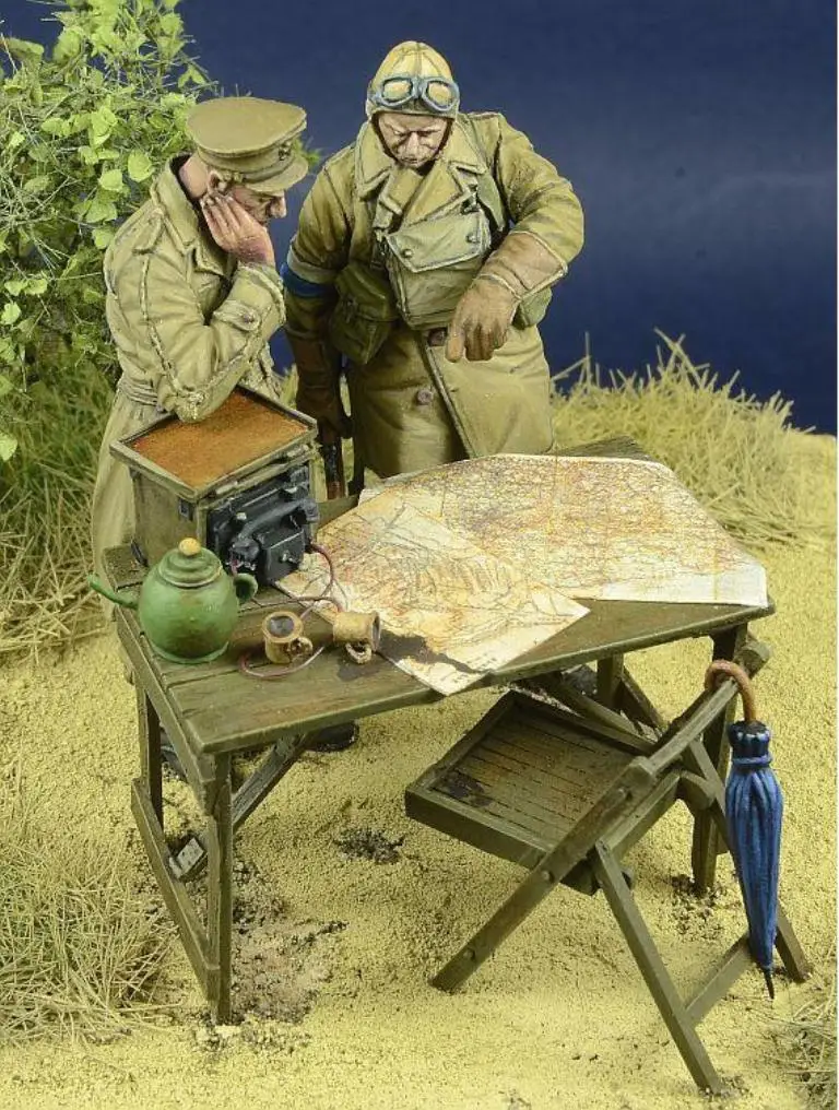 Полевая команда неокрашенных фигур в масштабе 1/35 (без карт)|Наборы для сборки