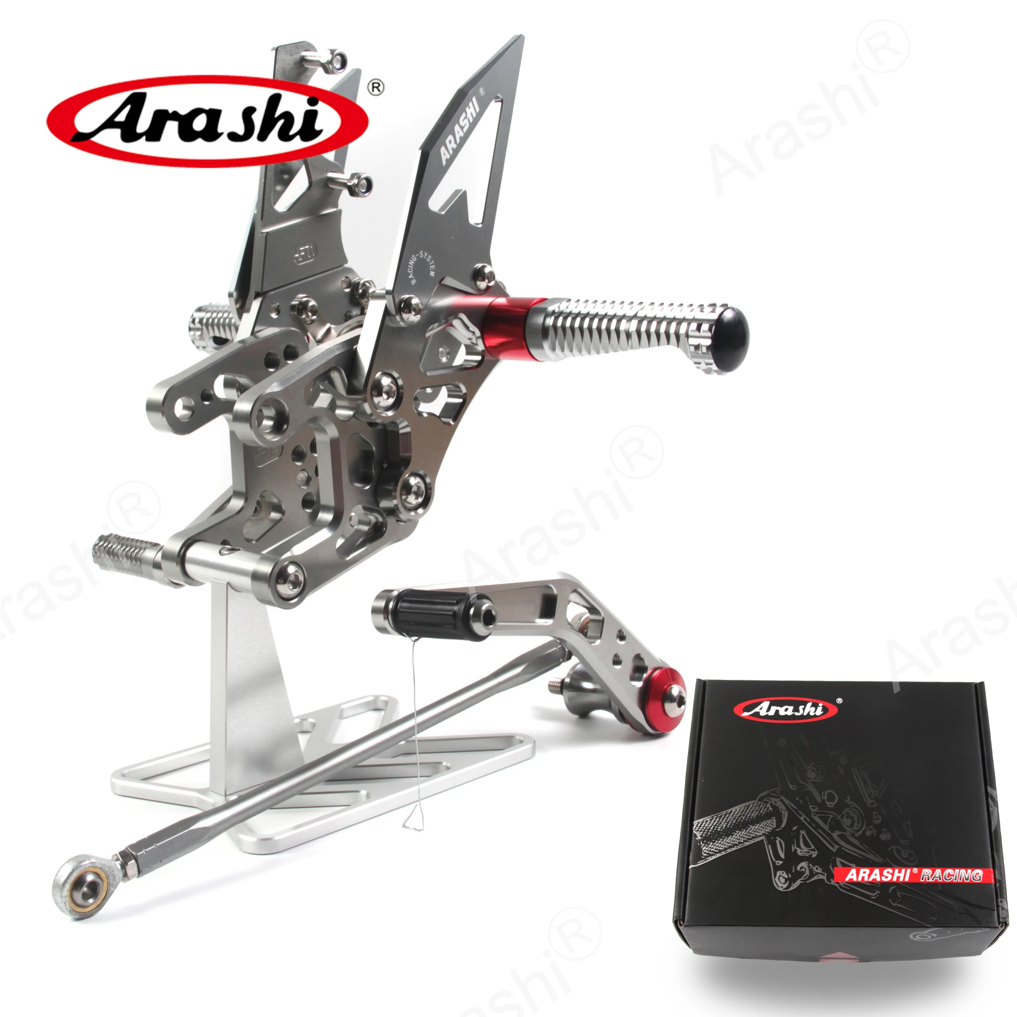 Arashi 1 комплект CBR1000RR 2008 2011 ЧПУ Регулируемая подставка для ног задние комплекты HONDA