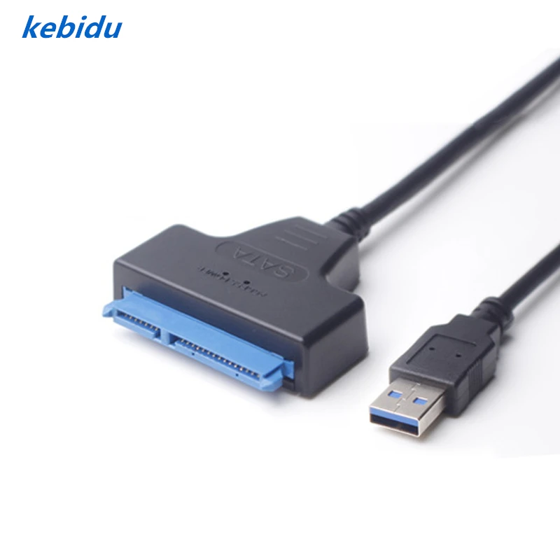 Кабель адаптер kebidu USB 3 0 для SATA 22 Pin 2 5 дюйма драйвер жесткого диска SSD конвертер 2018