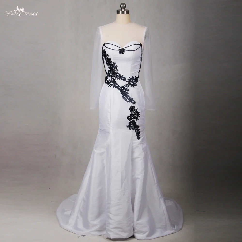 RSE792 кружевное свадебное платье в готическом стиле свадебные платья черного и