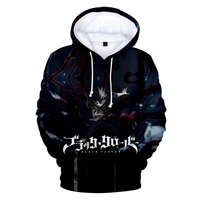 black clover print popular 3d hooded sweatshirt menwomen fashion street casual hoodie hip hop color harajuku mens 3d hoodie