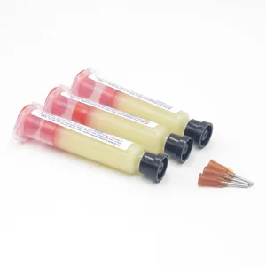 3 шт.лот 10 куб. См флюс для пайки без свинца + иглы бустер шприц толкатель для сотового телефона BGA PCB ремонт пайки