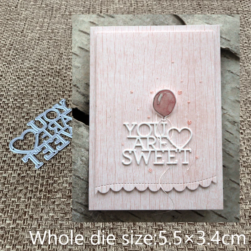 

Высечки для скрапбукинга, высечки для скрапбукинга с надписью «you are sweet»