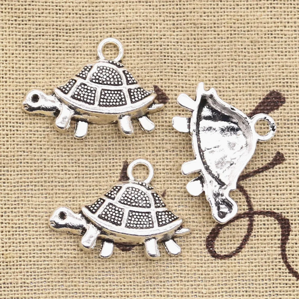 15 шт. подвески в виде черепахи 19x27 мм|charms jewelry making|tortoise charmsmaking pendant |
