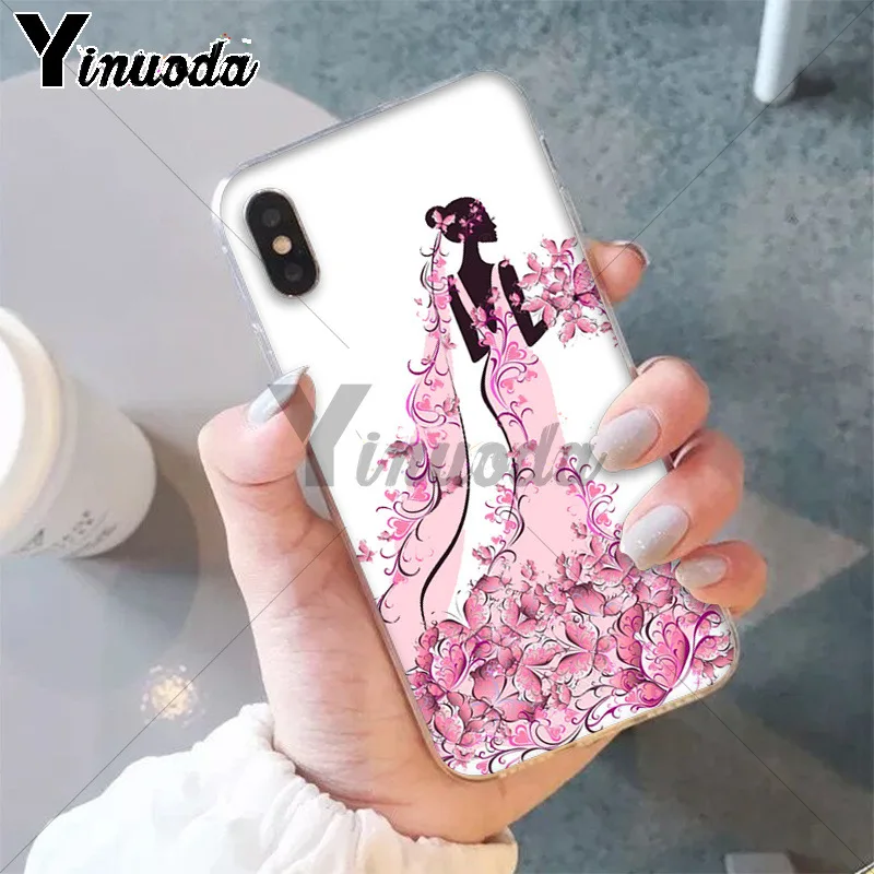 11pro MAX бабочка танцующая девушка эффект мягкий ТПУ чехол для телефона Apple iPhone 8 7 6 6S