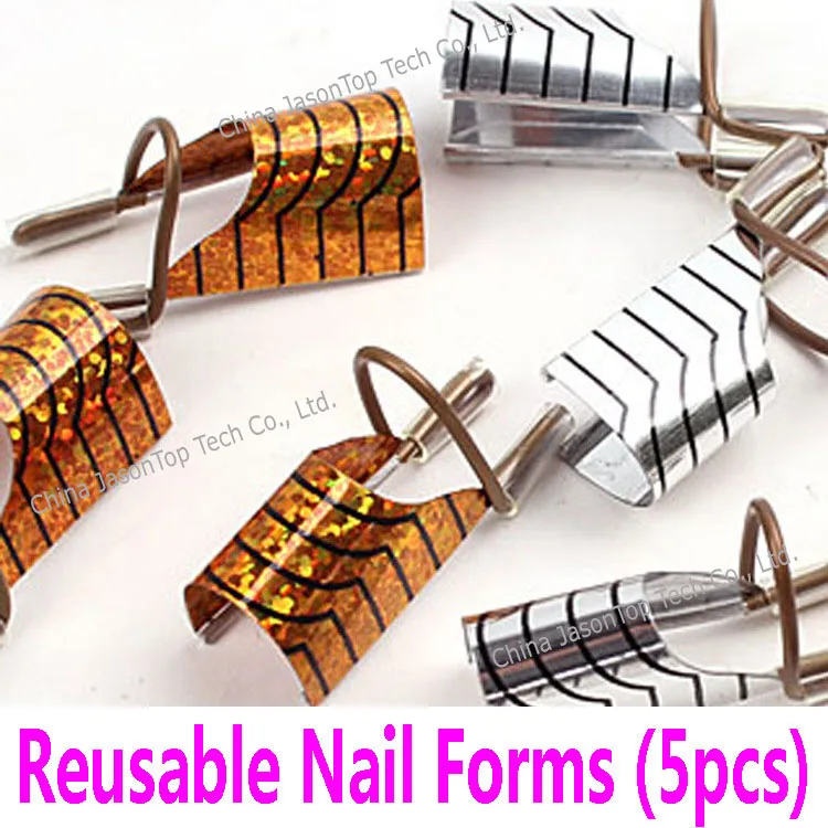 5 шт./набор многоразовые акриловые формы для ногтей | Красота и здоровье