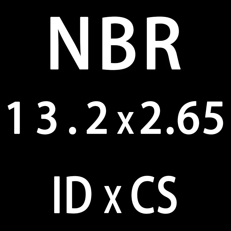 50 шт./лот резиновым кольцом NBR уплотнительное кольцо 2,65 мм Толщина ID10.6/11,2/11,8/12,5/13,2/14/15 мм нитрильная Резина уплотнительное кольцо прокладка кольца - Цвет: ID13.2mm