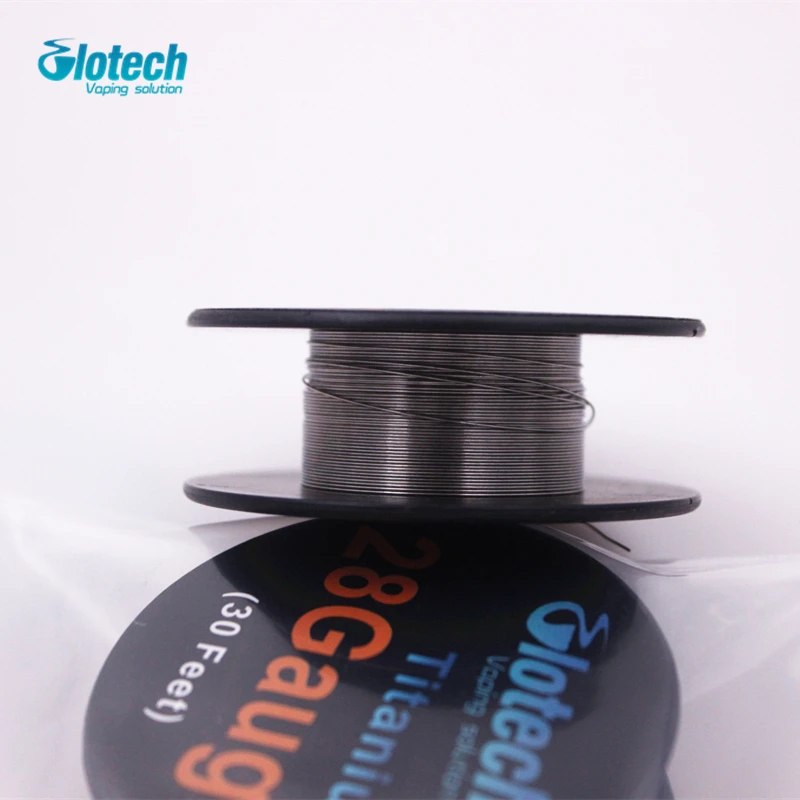 Glotech 5 рулонов * 10 м/рулон титана провода отопления для электронного кальяна RDA RBA