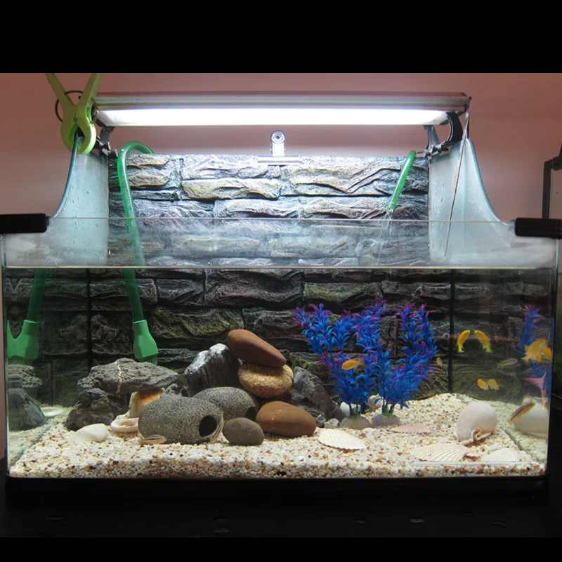 2 шт./лот пластиковые растения аквариум украшение|2pcs set| |