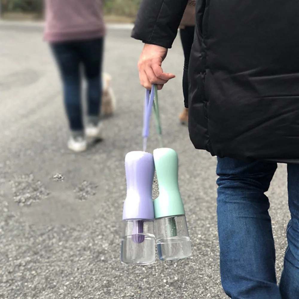 Портативная бутылка для воды собак маленьких больших продукт путешествий поилка