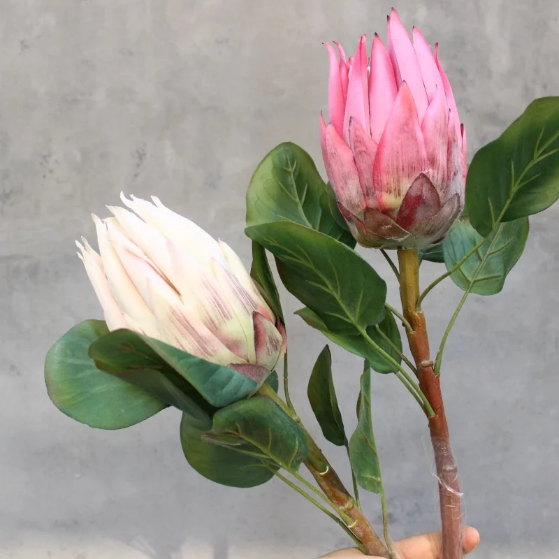 Король Protea искусственные шелковые цветы для дома декоративные вечерние